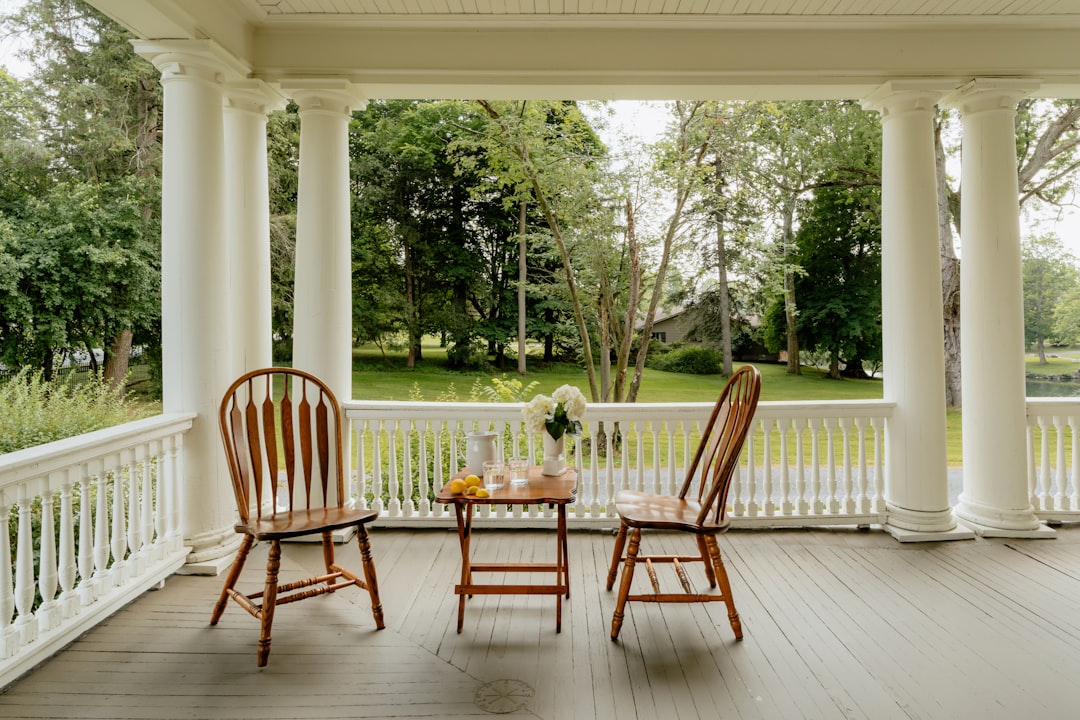 Covered porch built for year-round use