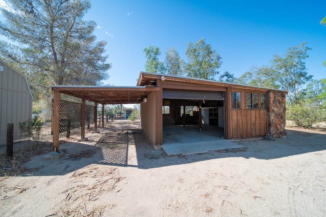 Newly built detached garage